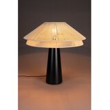 Dutchbone Črna/bela namizna svetilka s tekstilnim senčilom (višina 62 cm) Elon – | Shoptok.si