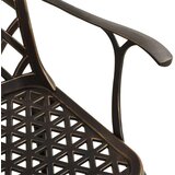  3-dijelni bistro set brončani od lijevanog aluminija | shoptok.hr