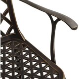  Bistro garnitura 3-delna bronasta liti aluminij | Shoptok.si
