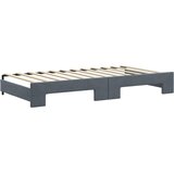  Dnevni krevet na razvlačenje tamnosivi 100x200 cm baršunasti | shoptok.hr