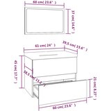  Set kupaonskog namještaja boja hrasta konstruirano drvo | shoptok.hr