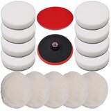  14-dijelni set jastučića za poliranje 180 mm | shoptok.hr