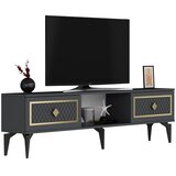 Hanah home TV komoda Herry, 150x44,6x29,6 cm, antracit-zlatna Cijene