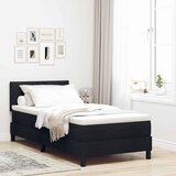  s opruga kutije s uzglavljem Crna 90 x 190 cm tkanina | shoptok.hr