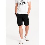 Ombre Men's single color shorts with cargo pockets - black | Eponuda.ba