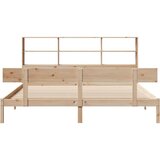 vidaXL Knjižna postelja brez vzmetnice 180x200 cm trdna borovina | Shoptok.si