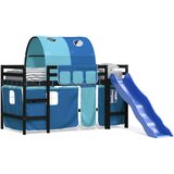  The Living Store Otroški pograd s tunelom moder 80x200 cm trdna borovina - Otroški Pograd, (21448909) | Shoptok.si