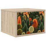  Wall-mounted noćni ormarić ZAANDAM Hrast sonoma 36 x 33 x 25 cm - Hrast sonoma Print šume 1 | shoptok.hr