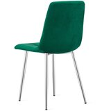 KARA stolica - zeleni baršun / kromirane noge x 1 | shoptok.hr