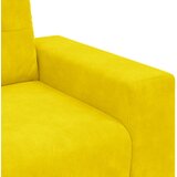  Set sofe od 3 dijela s jastucima žute boje od baršuna | shoptok.hr