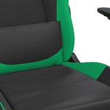  Igraća stolica crno-zelena od umjetne kože | shoptok.hr