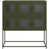  Komoda maslinastozelena 100,5x39x107 cm hladno valjani čelik | Eponuda.ba