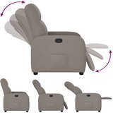  Naslonjač od tkanine smeđesivi | shoptok.hr