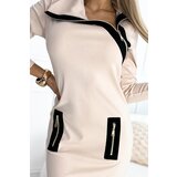 Numoco Two-tone dress with three zippers | ePonuda.com