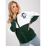 FANCY Sweatshirt-FA-BL-7621.65P-white-green | Shoptok.si