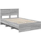 Krevetna konstrukcija s uzglavljem Siva Sonoma 120 x 123 cm | shoptok.hr