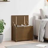  Kutija za pohranu boja meda 60x32x45,5 cm od masivne borovine | shoptok.hr