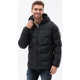 Ombre parke moška zimska bunda (C502BLACK) pisana | Shoptok.si