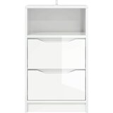  Noćni ormarići 2 pcs Visoki sjaj bijela 40 x 30 x 467 cm | Eponuda.com