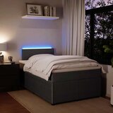  Krevet box spring s madracem tamnosivi 120 x 190 cm baršun | shoptok.hr