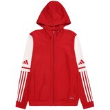 Adidas Športna jopa na zadrgo 'SQ25' rdeča / off-bela | Shoptok.si