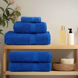 vidaXL Komplet brisač iz bombaža 12-delni modra 600 gsm 100 % bombaž | Shoptok.si