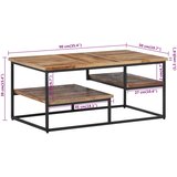  Stolić za kavu 90 x 50 x 39 cm od masivne obnovljene tikovine | Eponuda.ba
