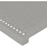  LED uzglavlje svjetlosivo 147 x 16 x 118/128 cm od tkanine | shoptok.hr