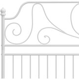  Okvir za krevet bijeli metalni 200 x 200 cm | shoptok.hr