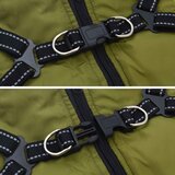 Kaput za pse Maslinasto zelena L36 Flis i Poliester | shoptok.hr