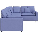  Modularna sofa s jastucima, tkanina, traperice, plava | Shoptok.si
