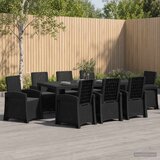  Vrtni set za objed 9 kom. Antracit PP | shoptok.hr