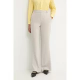 Calvin Klein Hlače za žene, boja: siva, trapez, visoki struk, K20K207155