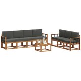  Set vanjskih sofa 8 kom. Prirodna i antracit | shoptok.hr