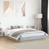  Okvir kreveta siva boja betona 160x200 cm od konstruiranog drva | shoptok.hr