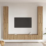  6-dijelni zidni TV ormarić Artisan hrast izrađen od drva | Eponuda.com