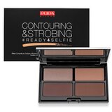 Pupa Contouring & Strobing Ready 4 Selfie Powder Palette Dark Skin paleta za konturiranje lica 18 g | shoptok.hr