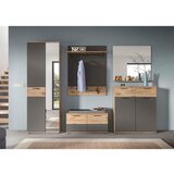 MID.YOU GARDEROBNA OMARA siva, barve hrasta | Shoptok.si