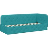  Kutni okvir kreveta Tirkizna 80 x 200 cm Baršun | shoptok.hr