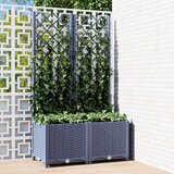  Sadilica s rešetkom tamnosiva 80 x 40 x 136 cm pp | shoptok.hr