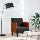SOFA fotelja s naslonima za ruke crna 55 cm baršunasta - Crna 1 | shoptok.hr