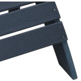  Set od 3 dijela vrtnih lounge stolica mornarska plava HDPE | shoptok.hr