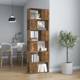 vidaXL Ormarić za knjige / pregrada boja dimljenog hrasta 60x24x186 cm | shoptok.hr