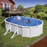 fidji bazen, ovalni, 6.1x3.75x1.32m, beli