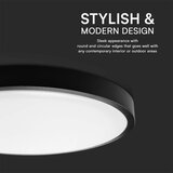  LED plafonsko svetlo za kupatilo LED/24W/230V 3000K IP44, prečnik 29,5 cm, crno | Eponuda.com