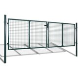  Vrata za ogradu čelična 306 x 175 cm zelena | shoptok.hr