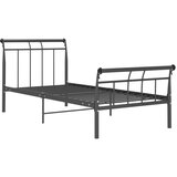 Maison Chic Posteljni okvir - Enojna postelja - Postelja za odrasle črn kovinski 100x200 cm-J8507, (21768339) | Shoptok.si