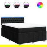 Maison Chic Box spring postelja - Vzmetna postelja z vzmetnico črna 140x200 cm blago SL18185, (21882651) | Shoptok.si