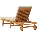  Ležaljka Smeđa 199 x 63 x 85 cm Čvrsto drvo akacije | shoptok.hr