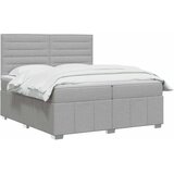  Boxspring krevet s madracem Svjetlosiva 160 x 200 cm Tkanina - Svjetlosiva 160 x 200 cm Dizajn linija | shoptok.hr
